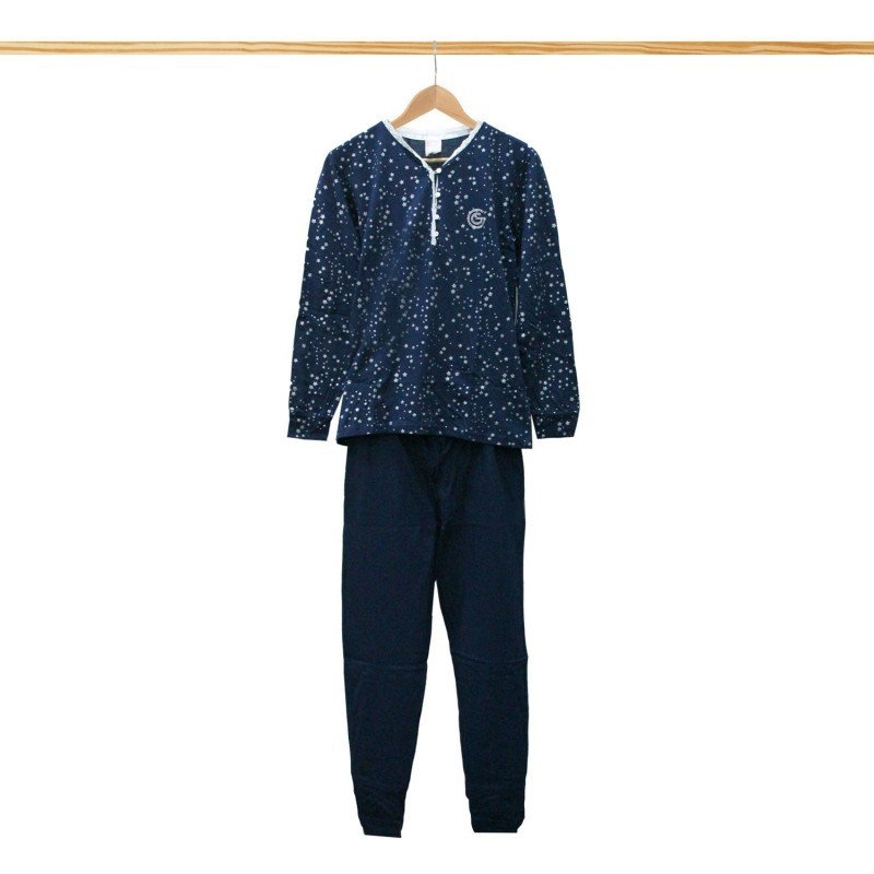 PIGIAMA DONNA GABRIE LLA GUCCI COT. LUNGO FLAVIA  B.NAVY XL