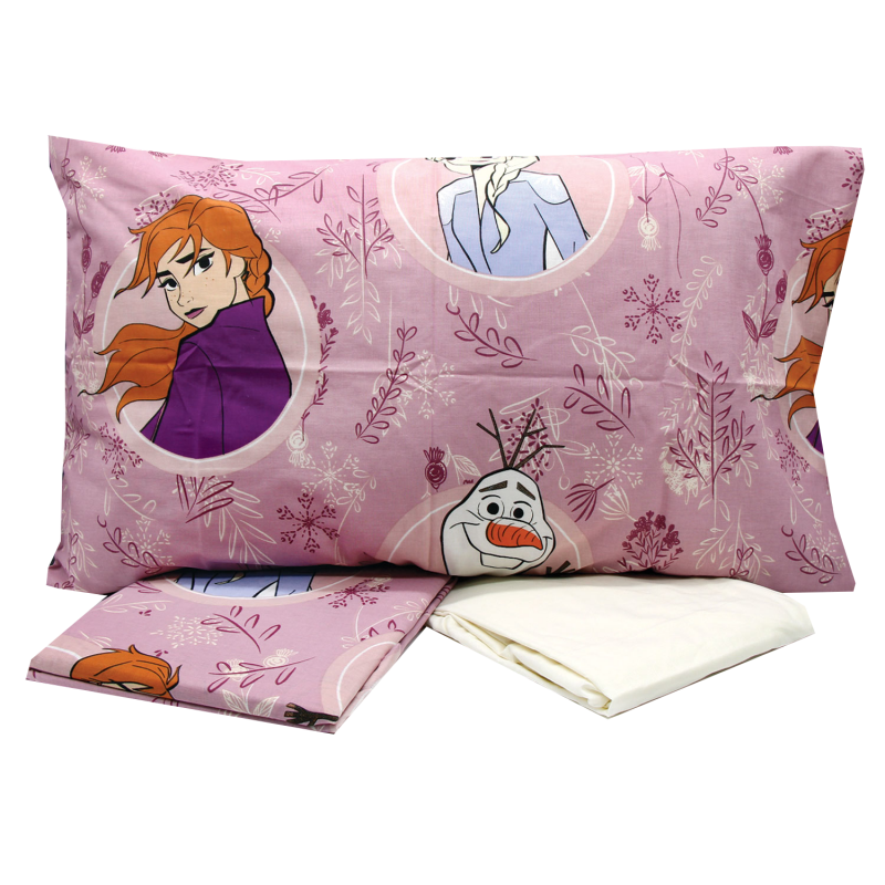 COMPLETO LETTO BAMBINA IN COTONE DISNEY FROZEN PER LETTO SINGOLO